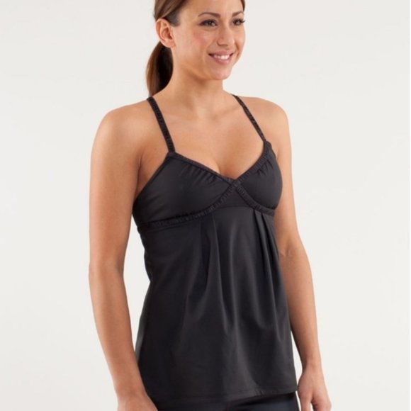 Lululemon Athletica Black Sleeveless Bustier Camisole - Picture 1 of 8
